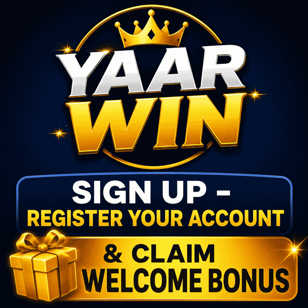 Yaar Win Sign Up Register Your Account Claim Welcome Bonus